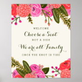 Vintage Poster voor huwelijksfeestdag (Voorkant)