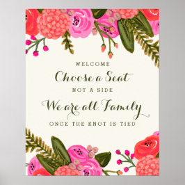 Vintage Poster voor huwelijksfeestdag