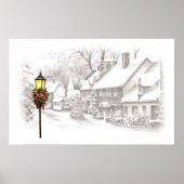 Vintage-Poster voor kerstmis Poster (Voorkant)