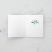 vintage poster Vouwbare kerstkaart Feestdagen Kaart (Binnen)