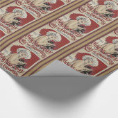 Vintage Poster Wrapping Paper Cadeaupapier (Hoek)