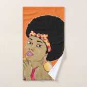 Vintage Poster Zwart Vrouw Bad Handdoek (Handdoek)