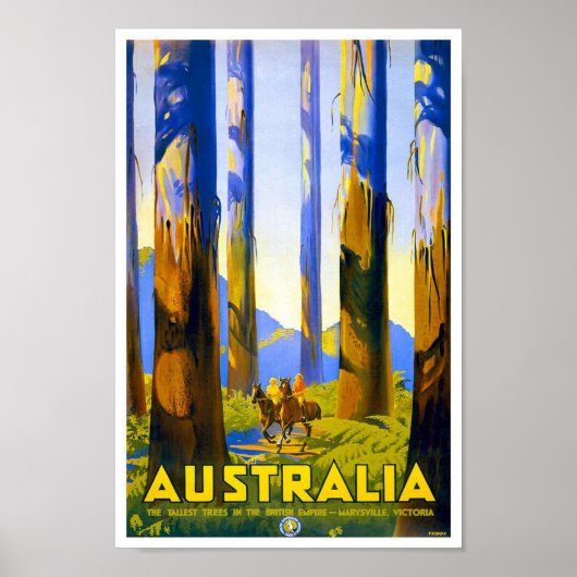 Vintage Posterprint Au Poster (Voorkant)