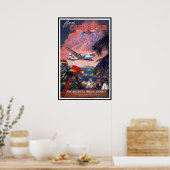 Vintage Posterprint Caraïben Poster (Keuken)