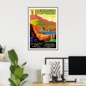 Vintage Posterprint China Kuling Gezondheidsoord Poster (Thuiskantoor)