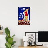 Vintage posterprint Weston Super Mare Poster (Thuiskantoor)