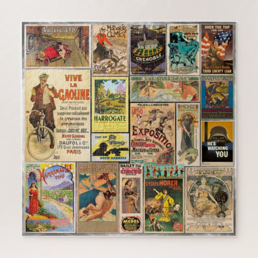 VINTAGE POSTERPUZZEL LEGPUZZEL (Verticaal)