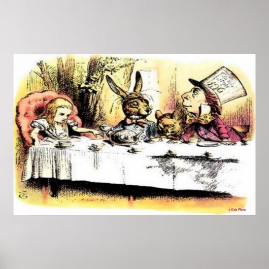 VINTAGE POSTERS - ALICE IN DE TEA PARTIJ - BEST (Voorkant)