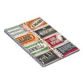 Vintage posters collectie. Retrobewaren t la Notitieboek (Rechterzijde)