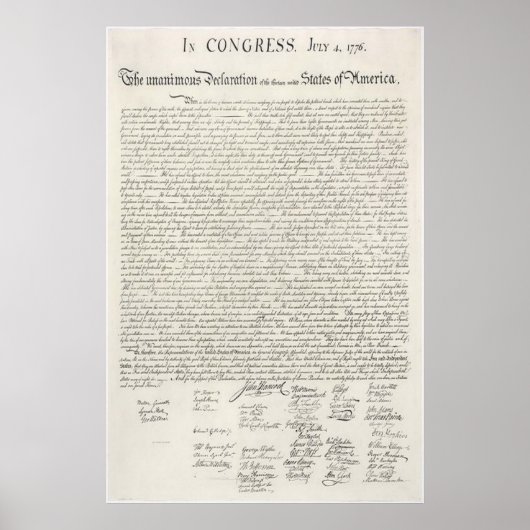 VINTAGE POSTERS - VERKLARING VAN ONAFHANKELIJKHEID (Voorkant)