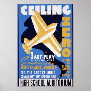 Vintage-posters, WPA-posters met plafondafstand Poster