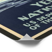 Vintage Posters, Yellowstone National Park Geyser Poster (Hoek)