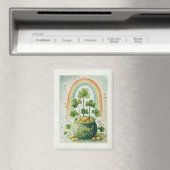 Vintage Pot met Goud en Regenboog Magneet (Insitu (Vaatwasser))