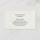 Vintage Pot of Gold and Rainbow Visitekaartje (Achterkant)