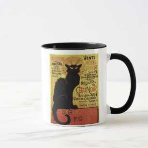 Vintage Praatje Noir, Vente Hôtel Drouot Steinlen Mok