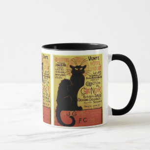 Vintage Praatje Noir, Vente Hôtel Drouot Steinlen Mok