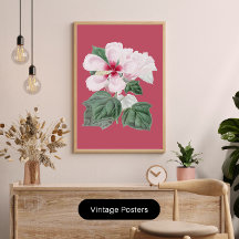 vintage prachtige hibiscus kantoor huis decoratie