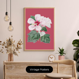 vintage prachtige hibiscus kantoor huis decoratie