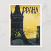 Vintage Praha Briefkaart (Voorkant)