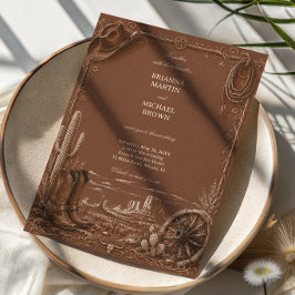 Vintage Prairie Frontier Rustiek Kaart