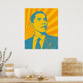 Vintage President Obama Poster (Keuken)