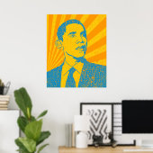Vintage President Obama Poster (Thuiskantoor)