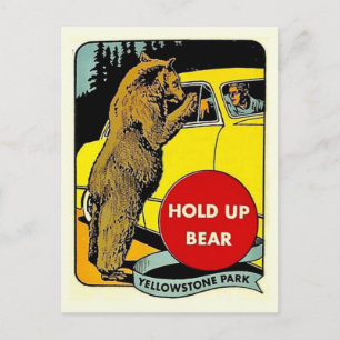 Vintage pret Yellowstone Park Briefkaart