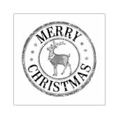 Vintage Prettig Kerstfeest Rubberstempel (Afrduk)