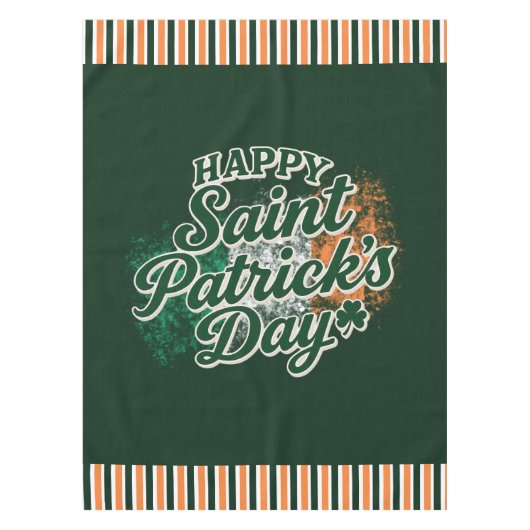Vintage Prettig St. Patrick's dag Tafelkleed (Voorkant)