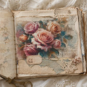 Vintage Pretty Rose & Botanische Collage Decoupage Tissuepapier