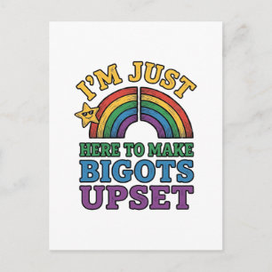 Vintage Pride Bigots Van Streep T-Shirt Ontwerp_1 Briefkaart