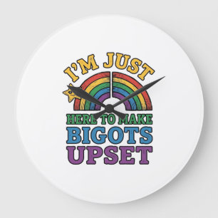 Vintage Pride Bigots Van Streep T-Shirt Ontwerp_1 Grote Klok
