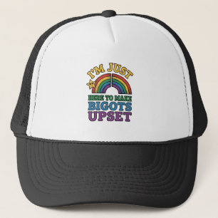 Vintage Pride Bigots Van Streep T-Shirt Ontwerp_1 Trucker Pet