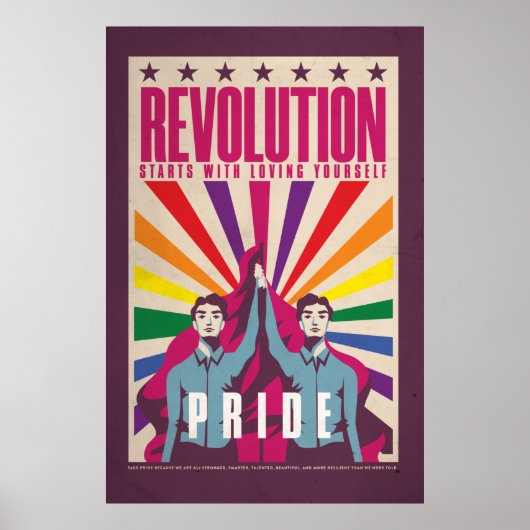 Vintage Pride Revolution Poster (Voorkant)