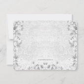 Vintage Prinses Baby Shower Kaart (Achterkant)