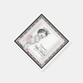 Vintage Prinses Baby Shower Servetten (Hoek)
