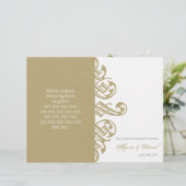 Vintage Printers Ornament Formal Wedding Programme (Staand voorkant)