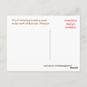 Vintage Privy in de bossen Briefkaart (Achterkant)