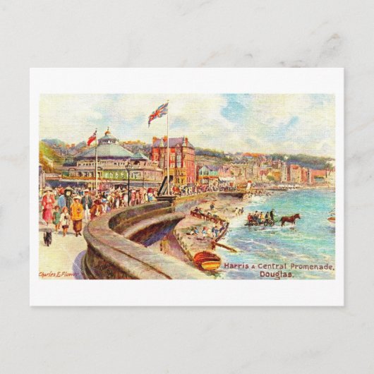 Vintage Promenade, Douglas, Isle of Man Briefkaart (Voorkant)