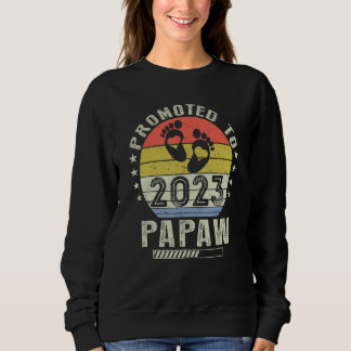 Vintage Promoted To Papaw 2023 Trui
