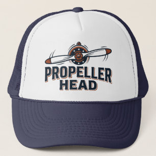 Vintage Propeller Head Luchtvaart Trucker Pet