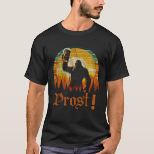 Vintage PROST Bigfoot Bierdrinken Feest Duits O T-shirt