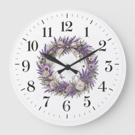 vintage provence lavendelkrans grote klok