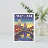 Vintage Providence Rhode Island Briefkaart (Staand voorkant)