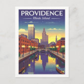 Vintage Providence Rhode Island Briefkaart (Voorkant)