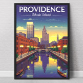 Vintage Providence Rhode Island Poster