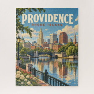 Vintage Providence Rhode Island Waterfront Legpuzzel
