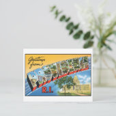 Vintage Providence, RI Briefkaart (Staand voorkant)