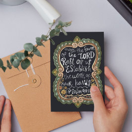 Vintage Psalm 90:17 Congratulations for Staff Feestdagenkaart