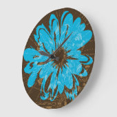 Vintage Psychedelische Bloemen van Waterman Grote Klok (Hoek)